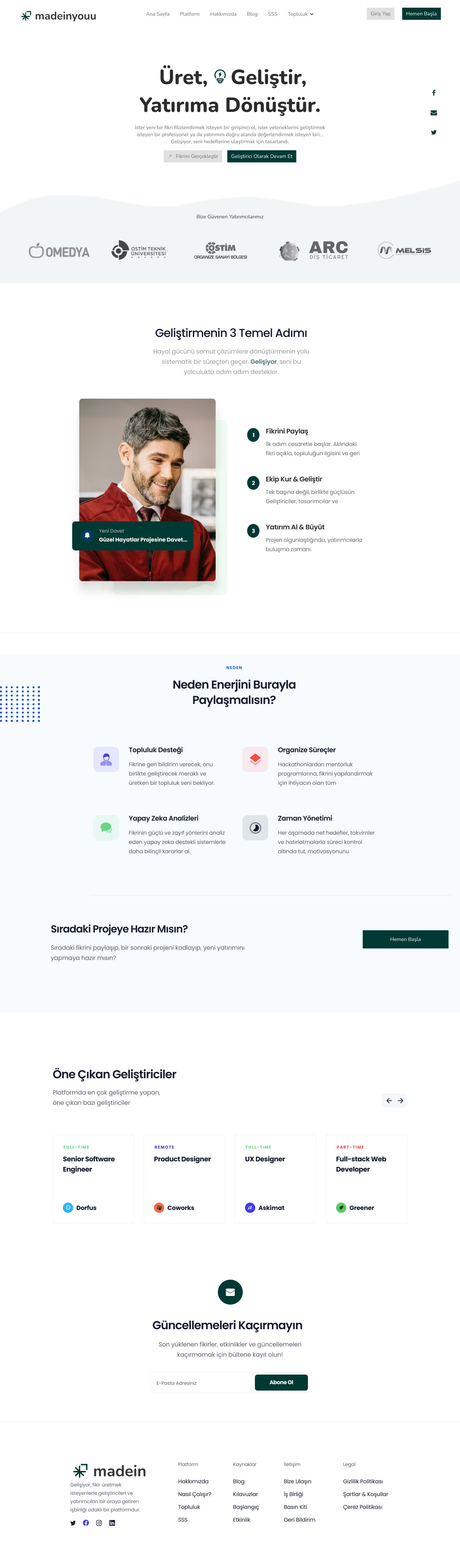 Landing page